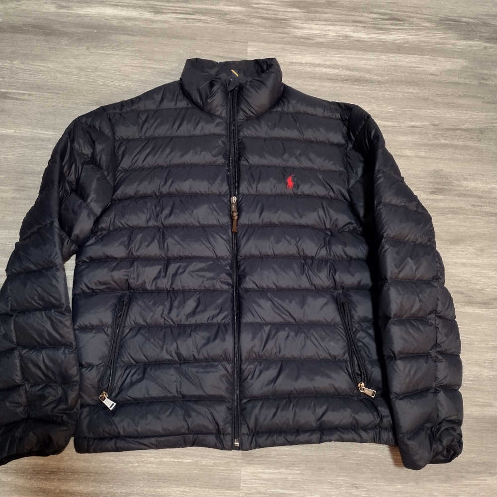 Men's large light puffy polo jacket